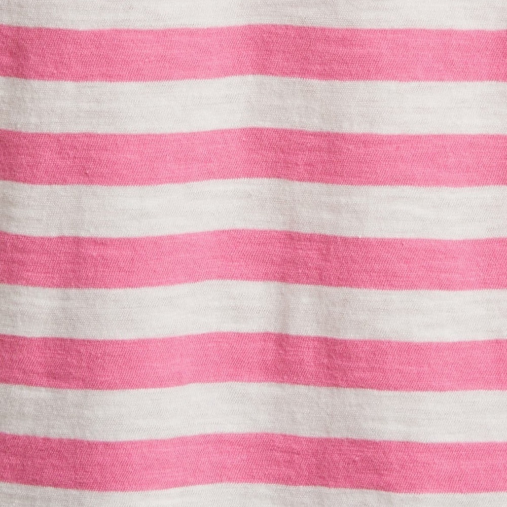 Pink‎ and White Striped T-Shirt with Heart Patch - Picture 6 of 6